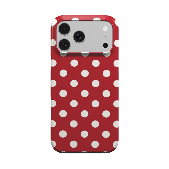 Soda Pop | Cherry Red White Polka Dot MagSafe iPhone Case