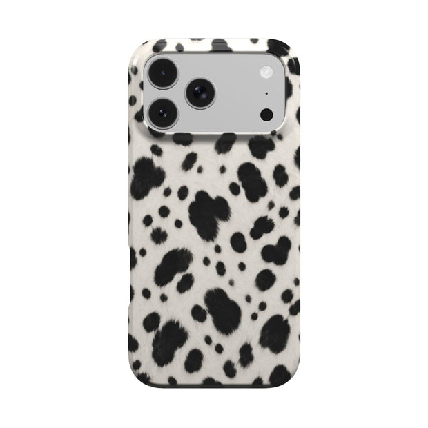 Front Row | Schwarz-weißes Dalmatiner-Print MagSafe iPhone Case