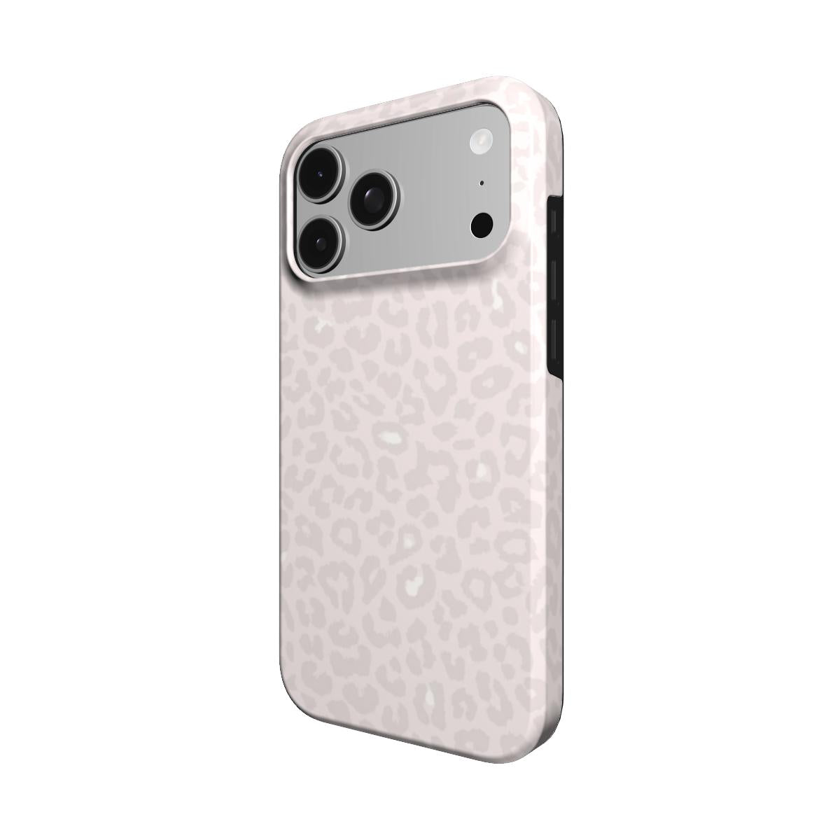 Nude Spots | Rougefarbenes Leopard-Print Minimalistisches MagSafe iPhone Case