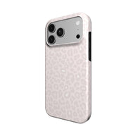 Nude Spots | Rougefarbenes Leopard-Print Minimalistisches MagSafe iPhone Case