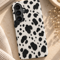 Front Row | Black & White Dalmatian Print Magnetic Samsung Galaxy Case