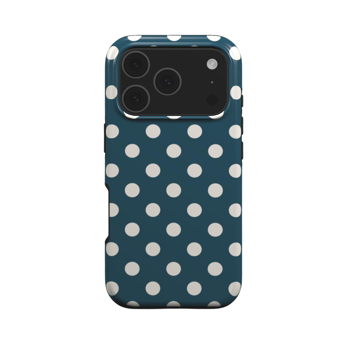 Matinée | Petrol Cream Polka Dot MagSafe iPhone Case