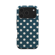 Matinée | Petrol Cream Polka Dot MagSafe iPhone Case