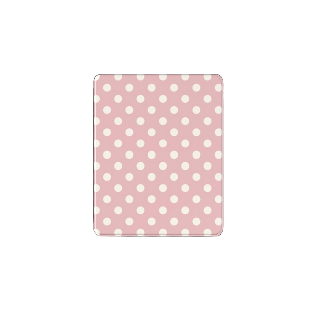 Powder Room | Blush Cream Polka Dot iPad Case with Apple Pencil Holder