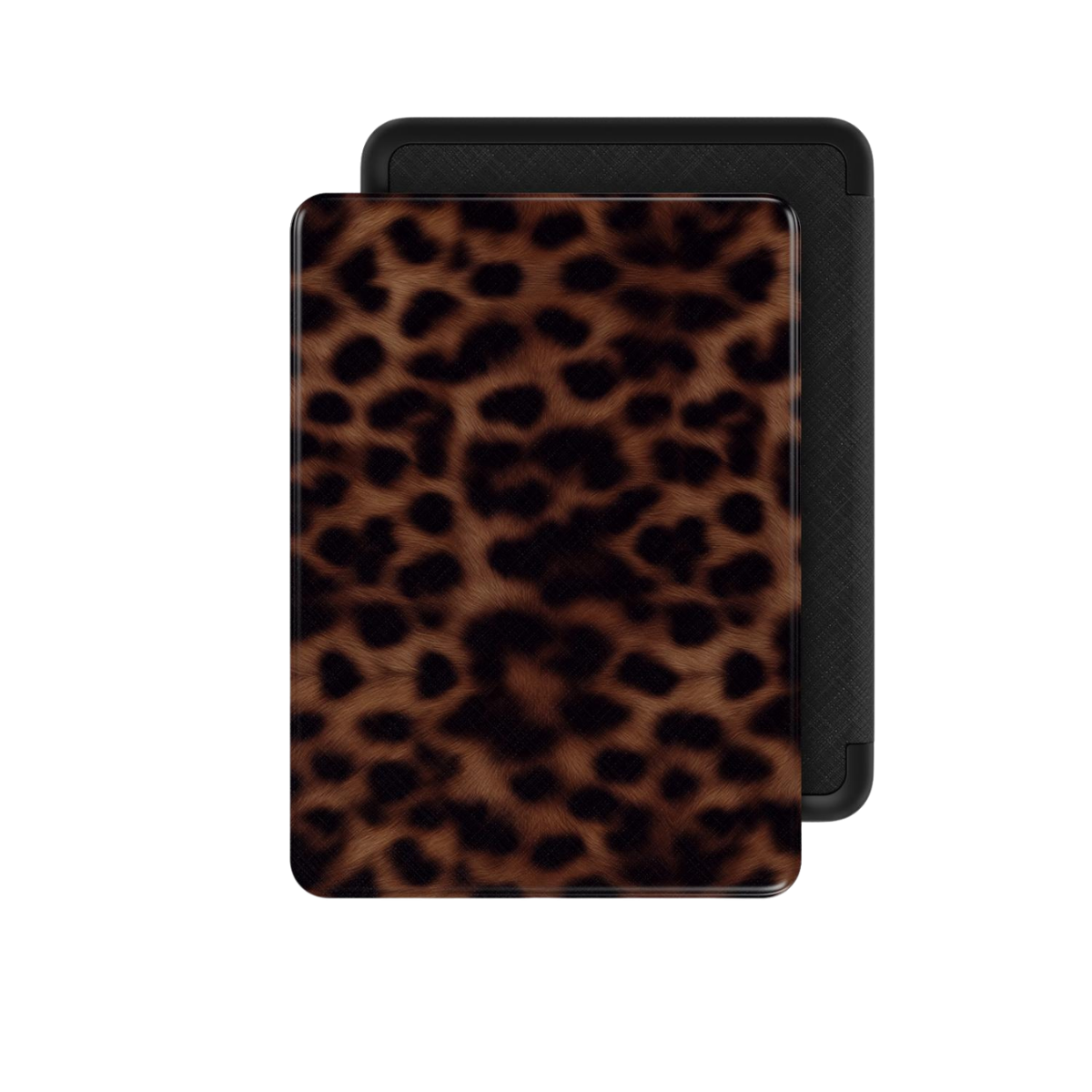 Ombra | Classic Brown Leopard Fur Print Kindle Folio Case