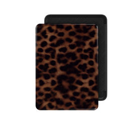 Ombra | Classic Brown Leopard Fur Print Kindle Folio Case