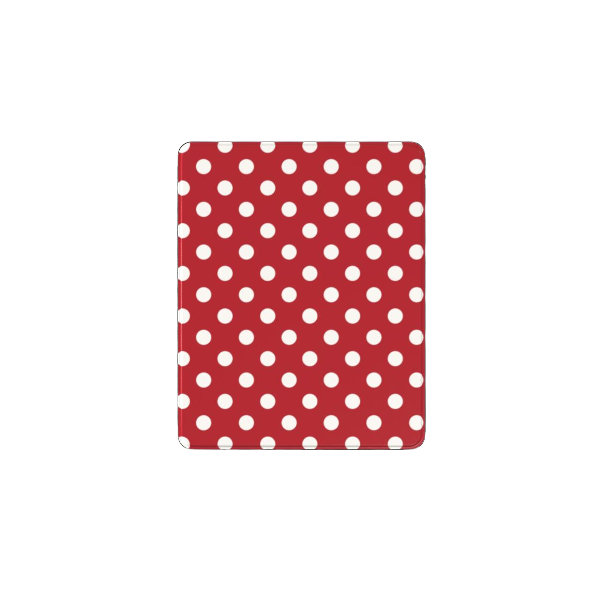 Soda Pop | Cherry Red White Polka Dot iPad Case with Apple Pencil Holder