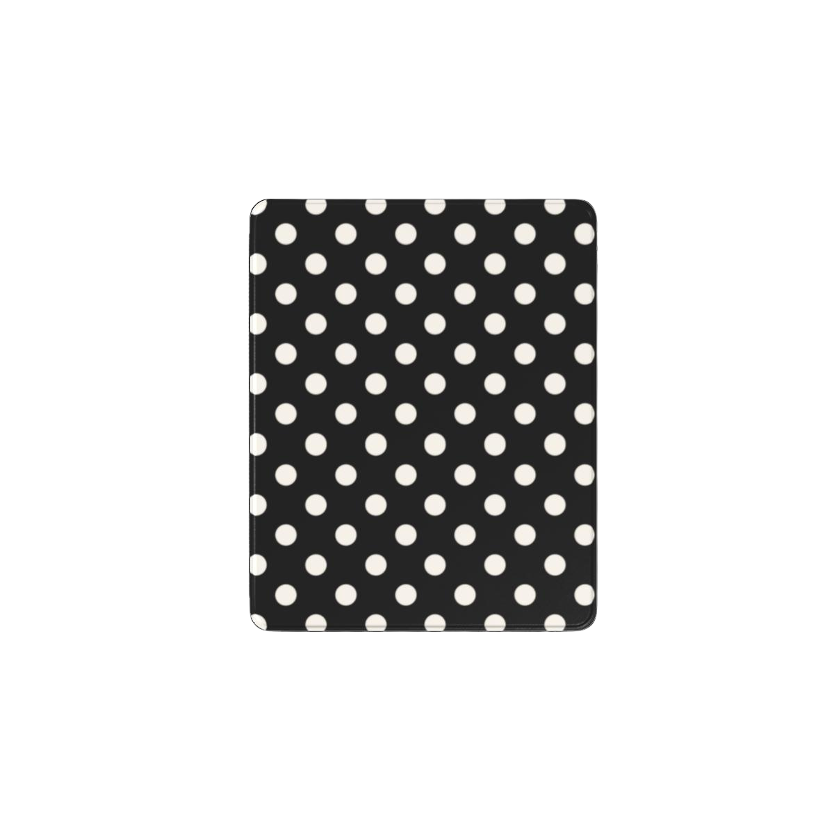 Ballroom | Black Cream Polka Dot iPad Case with Apple Pencil Holder