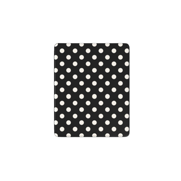 Ballroom | Black Cream Polka Dot iPad Case with Apple Pencil Holder