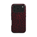 Blood Prowl | Dark Red Leopard Print MagSafe iPhone Case