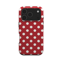 Soda Pop | Cherry Red White Polka Dot MagSafe iPhone Case