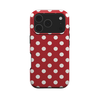 Soda Pop | Cherry Red White Polka Dot MagSafe iPhone Case