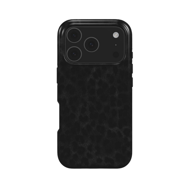 Midnight Panther | Black Leopard Print Dark Aesthetic MagSafe iPhone Case