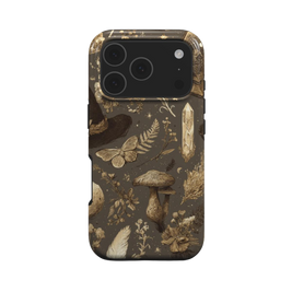 Grimorio | Funda MagSafe para iPhone con motivos botánicos y brujescos de hongos