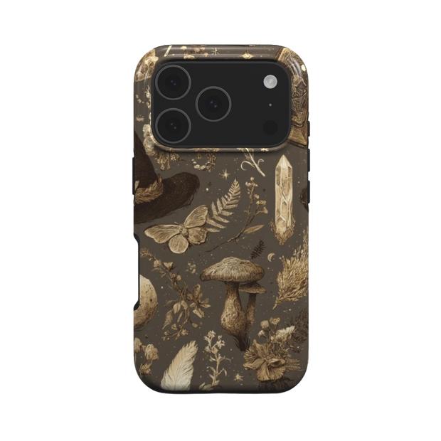 Grimoire | Witchy Botanical Mushroom MagSafe iPhone Case