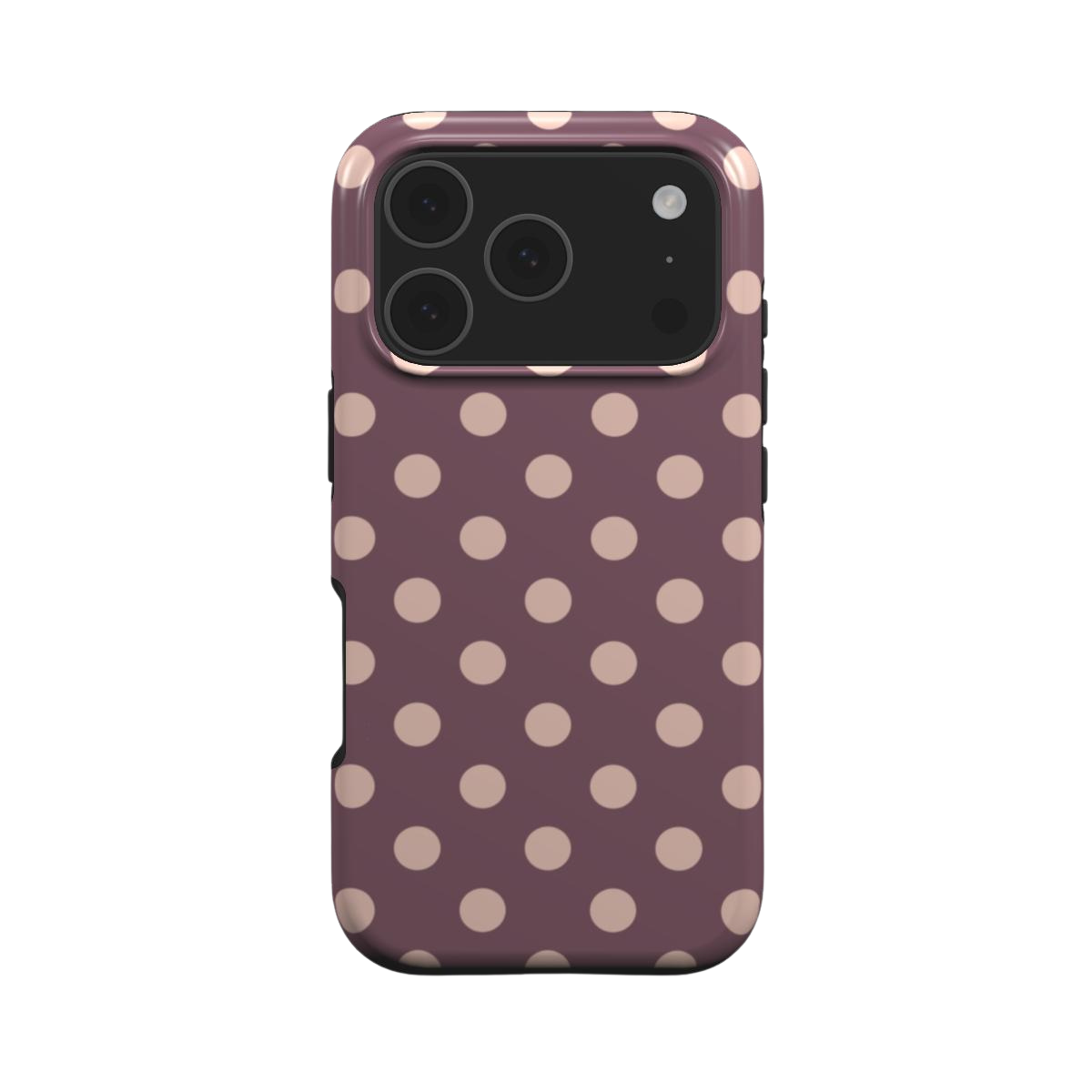 Boudoir | Mauve Rose Gold Polka Dot MagSafe iPhone Case