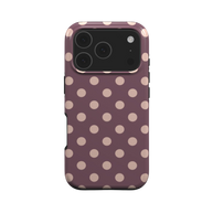 Boudoir | Mauve Rose Gold Polka Dot MagSafe iPhone Case