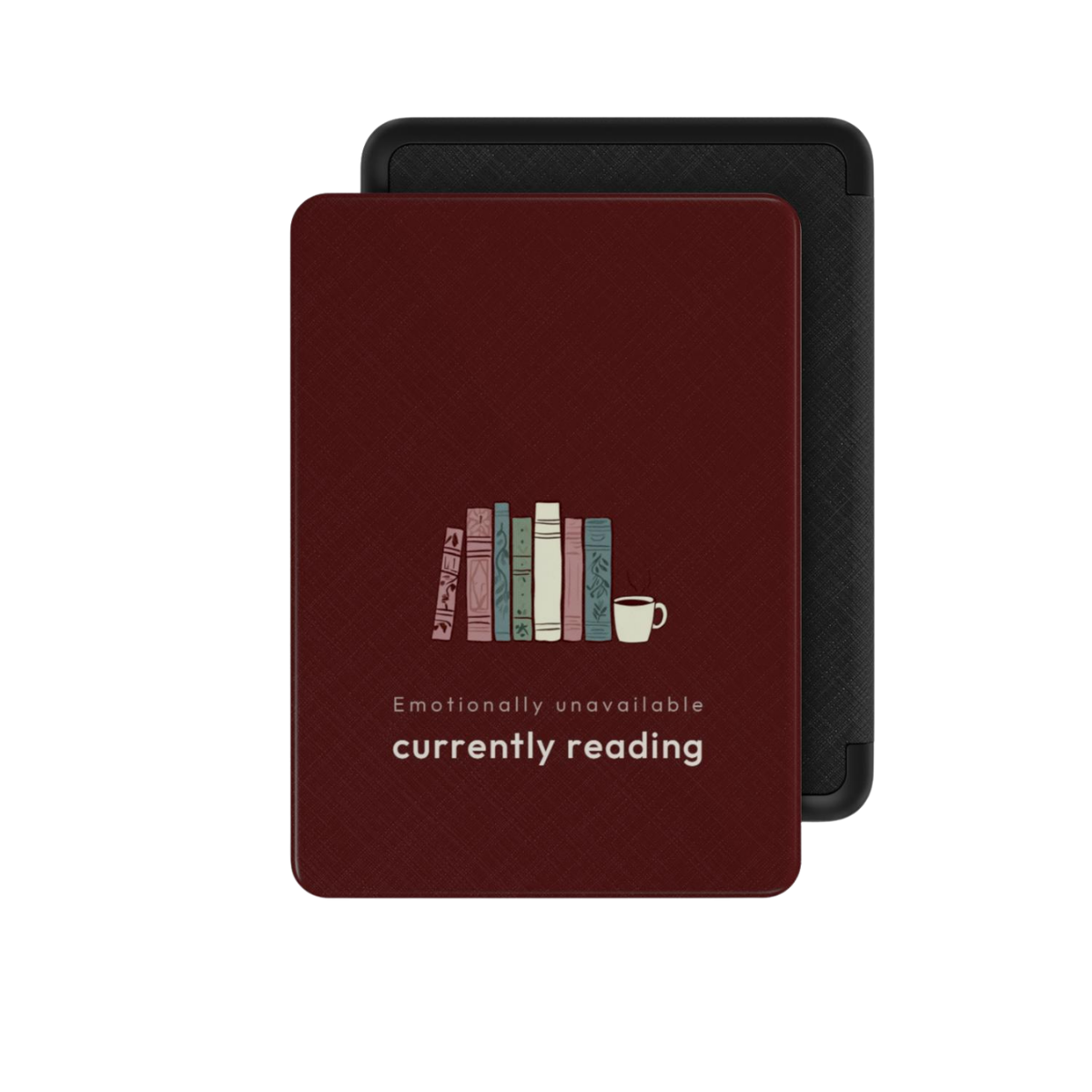 Do Not Disturb | Burgundy Bookshelf Emotionally Unavailable Kindle Folio Case