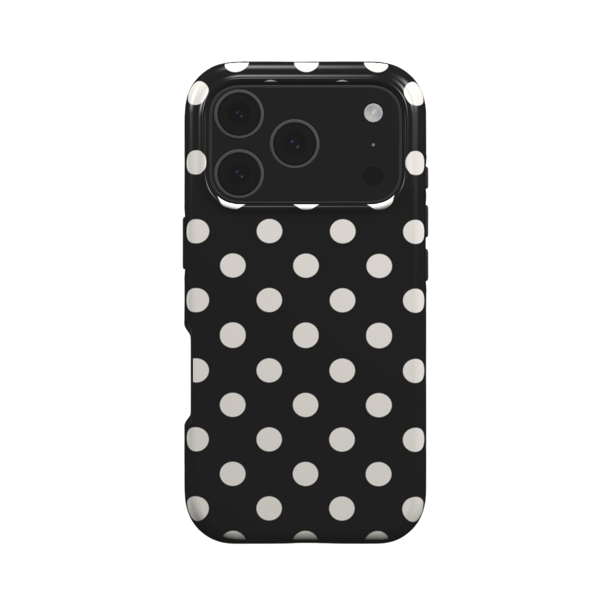 Ballroom | Black Cream Polka Dot MagSafe iPhone Case