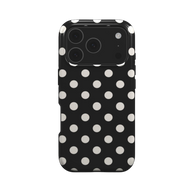 Ballroom | Black Cream Polka Dot MagSafe iPhone Case