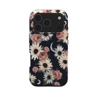 Moonlit Daisies | Dark Floral Moon iPhone & Samsung MagSafe Case