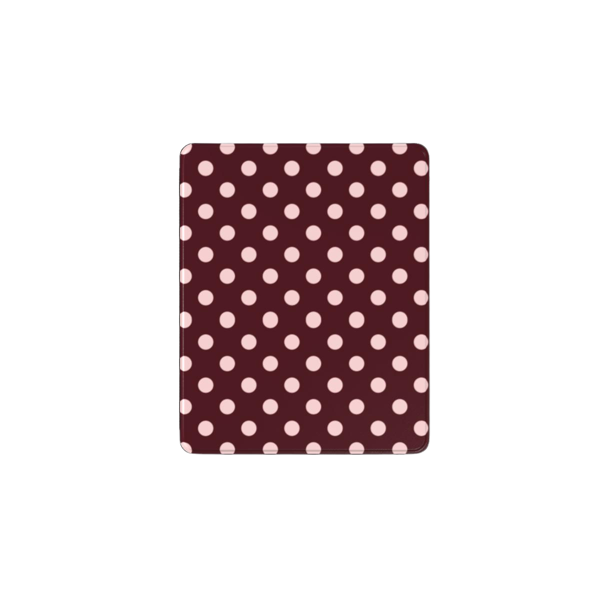 Pin-Up | Burgundy Blush Polka Dot iPad Case with Apple Pencil Holder