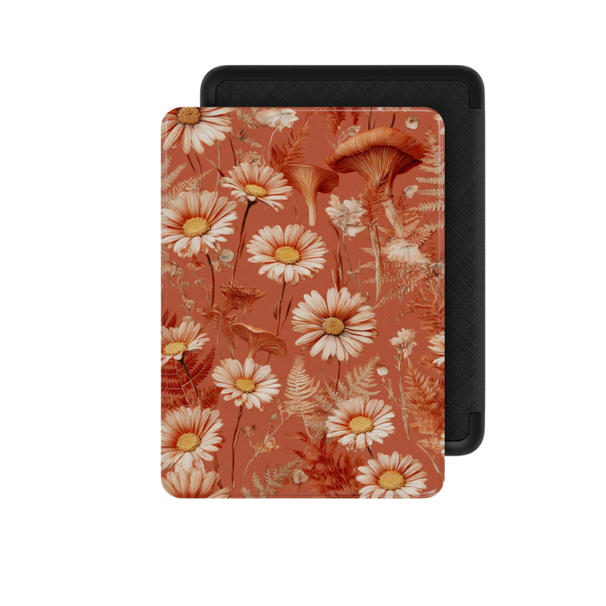 Whispered Daisies | Terracotta Wildflower Botanical Kindle Folio Case