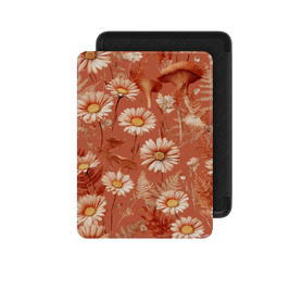 Whispered Daisies | Terracotta Wildflower Botanical Kindle Folio Case