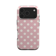 Powder Room | Blush Cream Polka Dot MagSafe iPhone Case