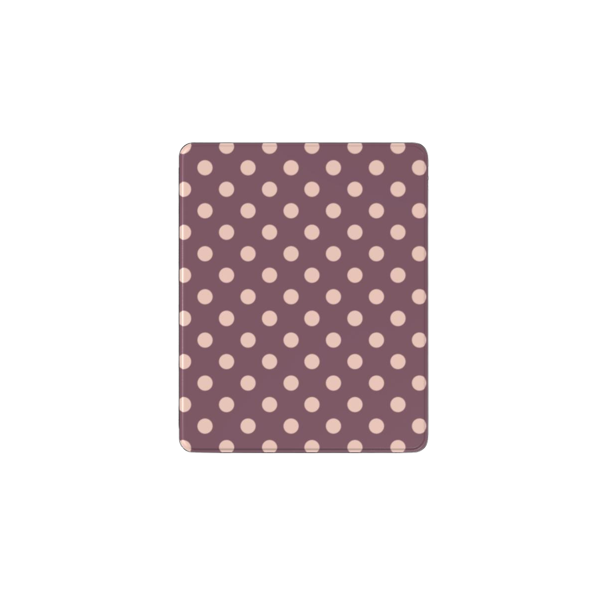 Boudoir | Mauve Rose Gold Polka Dot iPad Case with Apple Pencil Holder