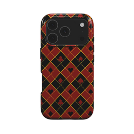 Fatal Game | Red Black Poker Card Suits MagSafe iPhone Case
