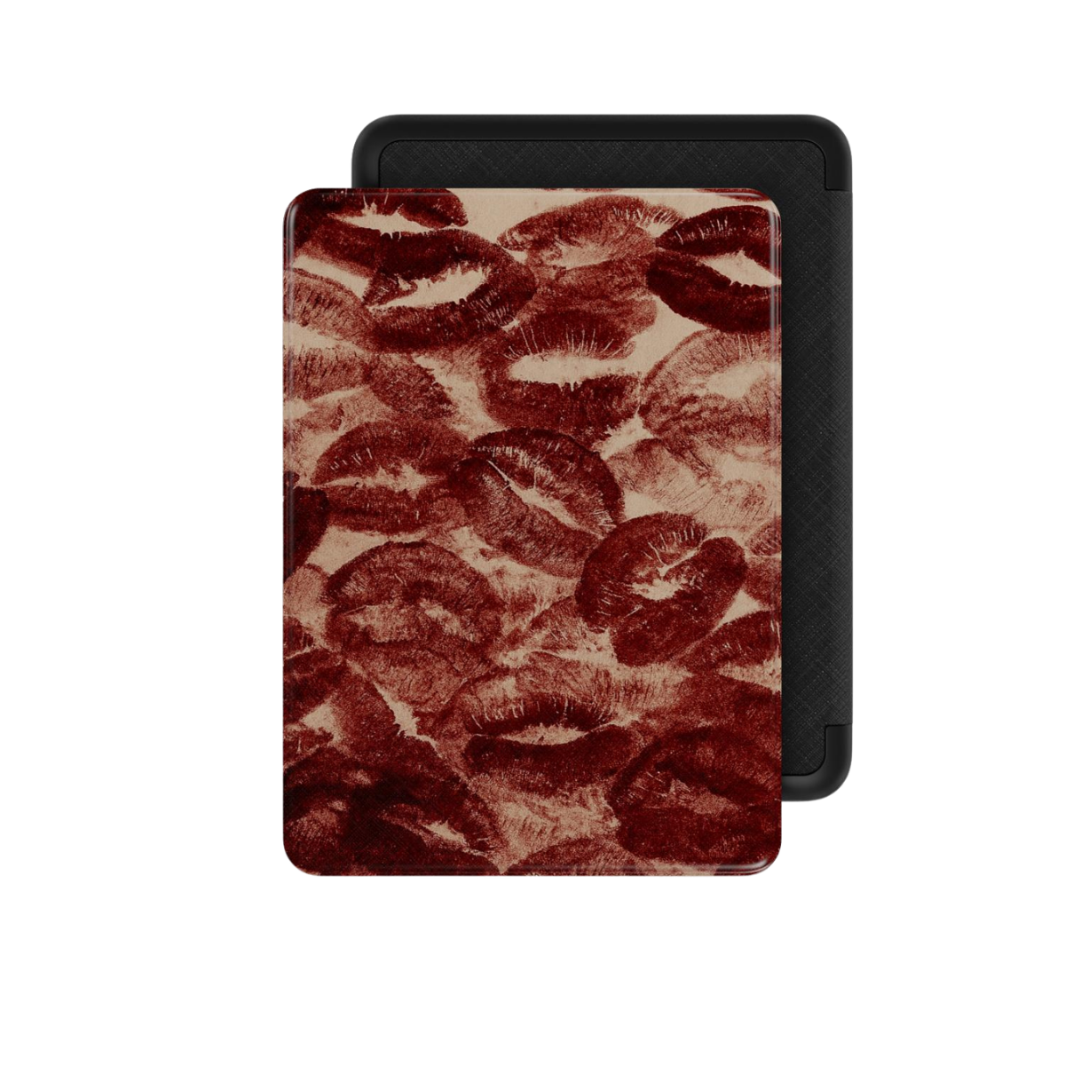 Velvet Kiss | Dark Red Lipstick Print Kindle Folio Case