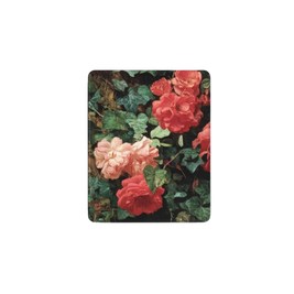 Rosas de terciopelo | Funda para iPad con pintura al óleo floral oscura y soporte para Apple Pencil