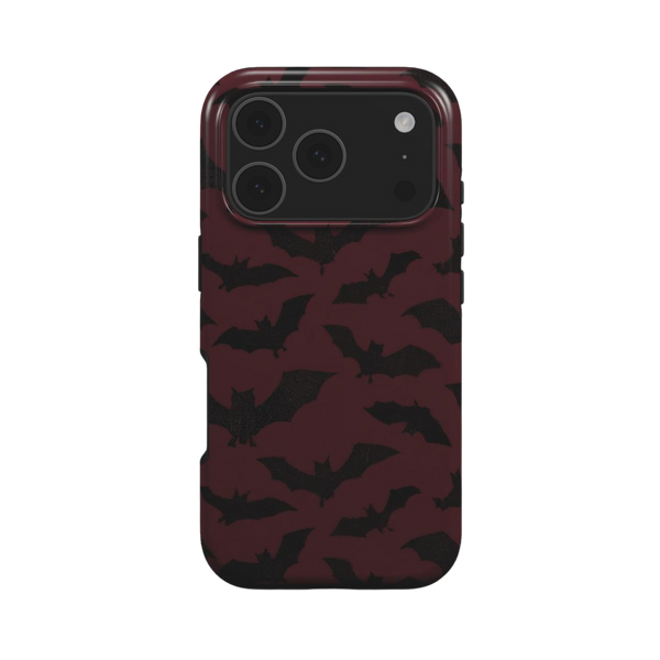 Noctis | Dark Burgundy Bat Gothic MagSafe iPhone Case