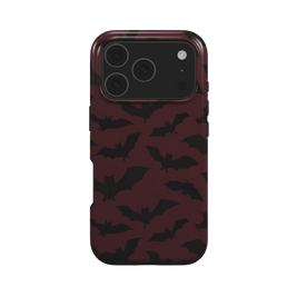 Noctis | Dark Burgundy Bat Gothic MagSafe iPhone Case