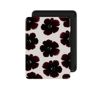 Black Dahlia | Dark Ink Floral Watercolor Kindle Folio Case