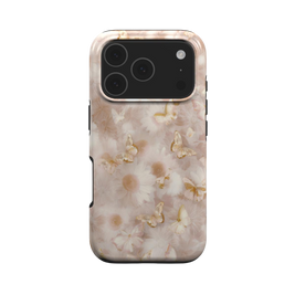 Silent Wings | Soft Pink Butterfly Floral MagSafe iPhone Case