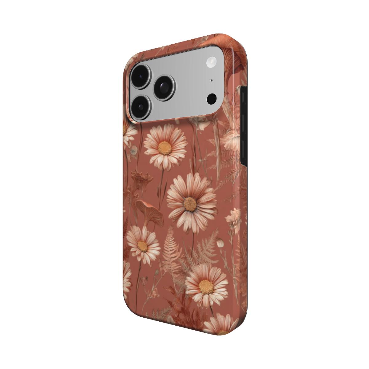 Whispered Daisies | Terracotta Wildflower Botanical MagSafe iPhone Case
