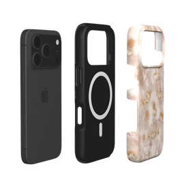 Silent Wings | Soft Pink Butterfly Floral MagSafe iPhone Case