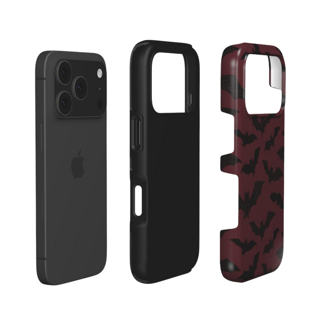Noctis | Blood Red Bat Swarm Tough iPhone & Samsung Case