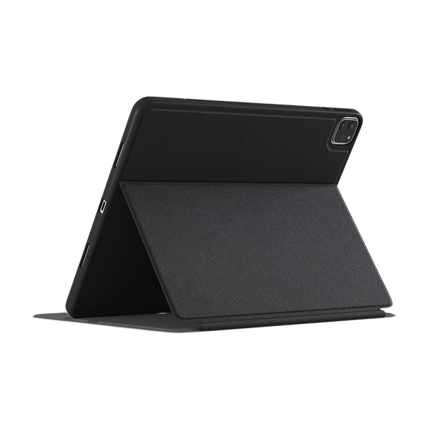 Blood Prowl | Dark Red Leopard Print iPad Case with Apple Pencil Holder