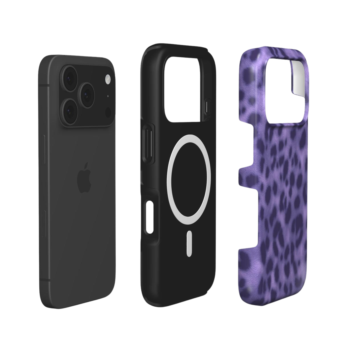 Wildcat | Purple Leopard Fur Texture MagSafe iPhone Case