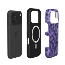 Wildcat | Purple Leopard Fur Texture MagSafe iPhone Case