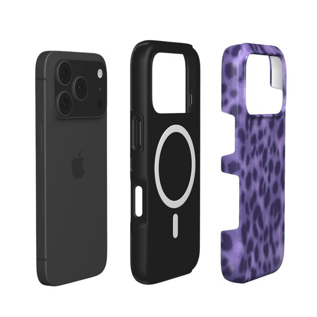 Wildcat | Purple Leopard Fur Texture MagSafe iPhone Case