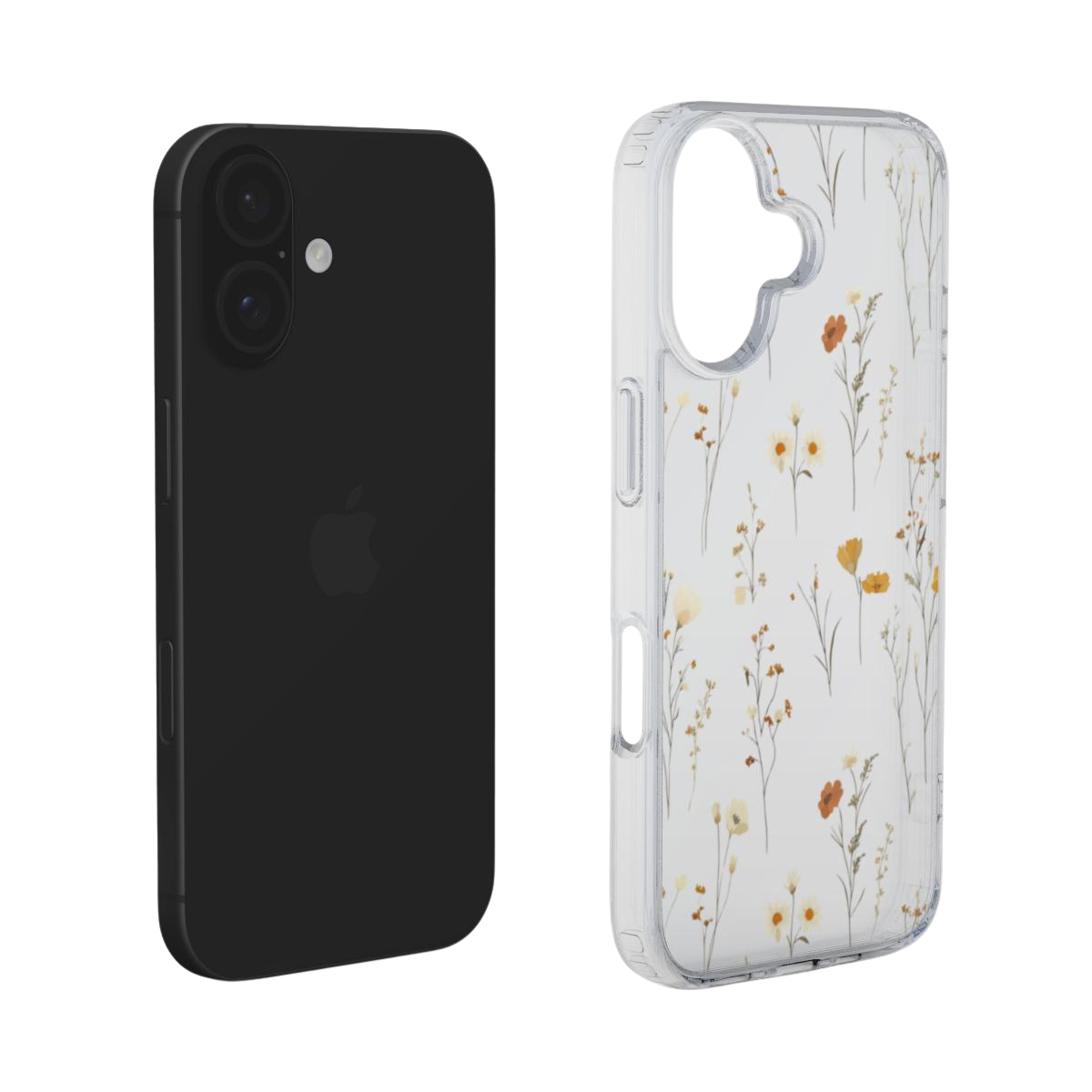 Meadow Walk | Pressed Wildflower Botanical Clear iPhone & Samsung Case