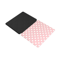 Powder Room | Blush Cream Polka Dot iPad Case with Apple Pencil Holder