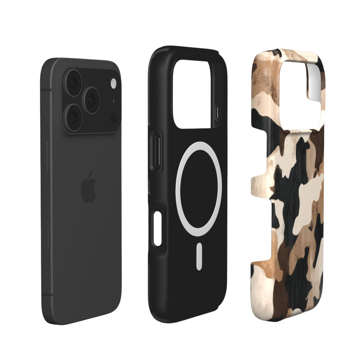 Desert Camo | Brown Earth Tone Camouflage MagSafe iPhone Case