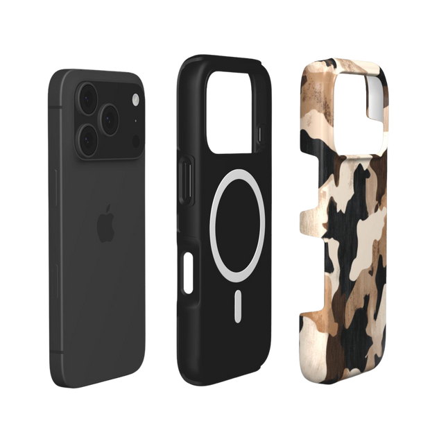 Desert Camo | Brown Earth Tone Camouflage MagSafe iPhone Case