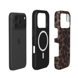Ombra | Dark Leopard Fur Texture MagSafe iPhone Case