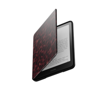 Velvet Panther | Dark Red Leopard Fur Print Kindle Folio Case